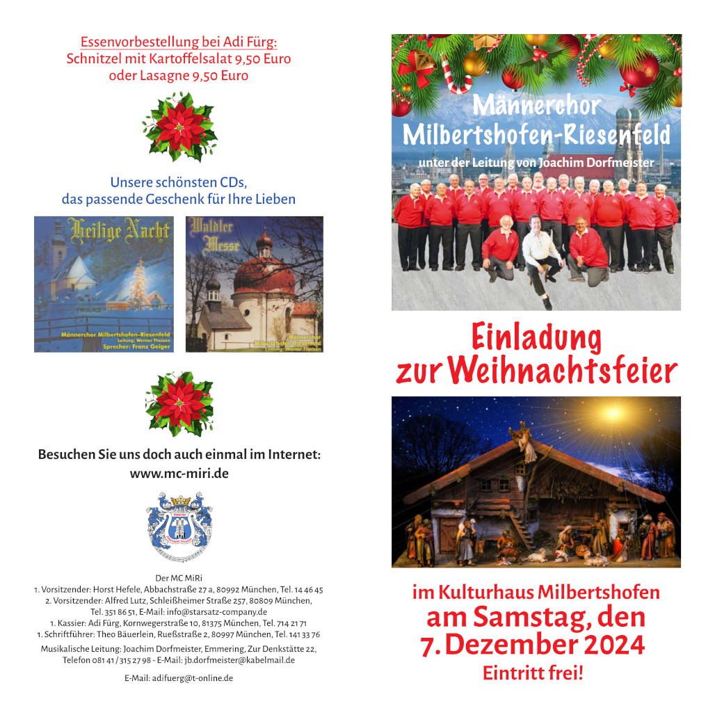 Flyer zur Weihnachtsfeier-1